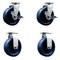Service Caster Tool Box Caster Wheel Set 6'' Solid Polyurethane Swivel Casters, 4PK TOOL-SCC-20S620-SPUR-TLB-2-R-2 - alternate 1